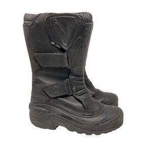 Coldwave Mens Snowmobile Insulated Boots Black Hook & Loop Power Skin 8.5 EU 42
